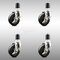 Service Caster 4 Inch 316SS Soft Rubber Swivel 1-3/4 Inch Expanding Stem Caster Set Brake SCC SCC-SS316EX20S414-SRS-TLB-134-4 - alternate 1